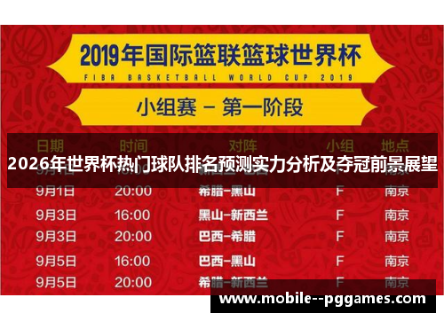 2026年世界杯热门球队排名预测实力分析及夺冠前景展望 2026年世界杯热门球队排名预测实力分析及夺冠前景展望