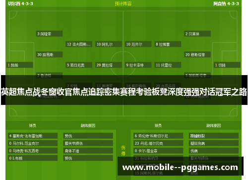 英超焦点战冬窗收官焦点追踪密集赛程考验板凳深度强强对话冠军之路 英超焦点战冬窗收官焦点追踪密集赛程考验板凳深度强强对话冠军之路